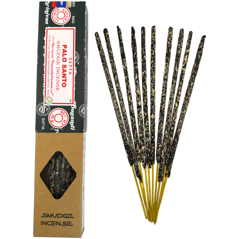 SATYA Biologische Palo Santo Wierook voor Smeltbranden - Doosje van 25 g-Biologische Satya wierook smudge-HOSTENATURA