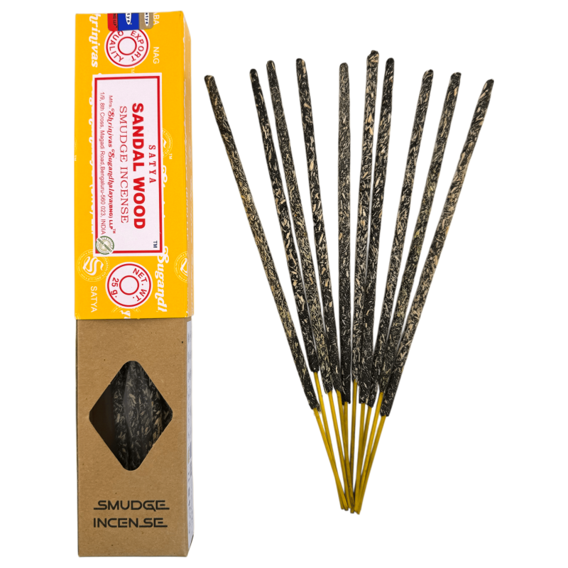 SATYA Bio-Räucherstäbchen aus Sandelholz – 25g Schachtel-Bio-Satya-Räucherstäbchen-HOSTENATURA