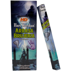 Encens Hari Darshan contre la sorcellerie - Boîte de 6 boîtes à encens hexagonales