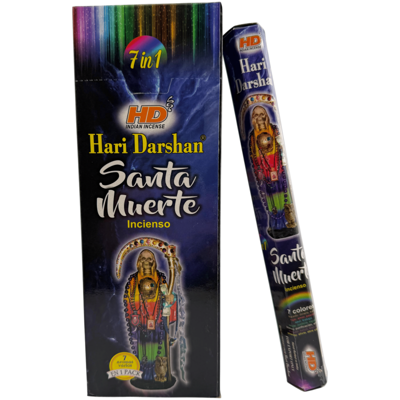 Hari Darshan Santa Muerte Rökelse - Ask med 6 sexkantiga rökelseaskar-Hari Darshan sexkantig rökelse-HOSTENATURA