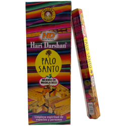 Hari Darshan Palo Santo Rökelse - Ask med 6 sexkantiga rökelseaskar