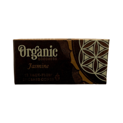 Organiska Song of India Jasmine Backflow Rökelsestrutar - Låda med 12 strutar