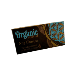 Conuri de tămâie cu reflux organic Nag Champa de la Song of India - Cutie cu 12 conuri