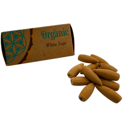 Cons d'Encens Reflux Salvia Blanca Organic Song of India - Caixeta de 12 cons