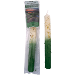 Vela ritualizada preparada para abrir caminhos,...