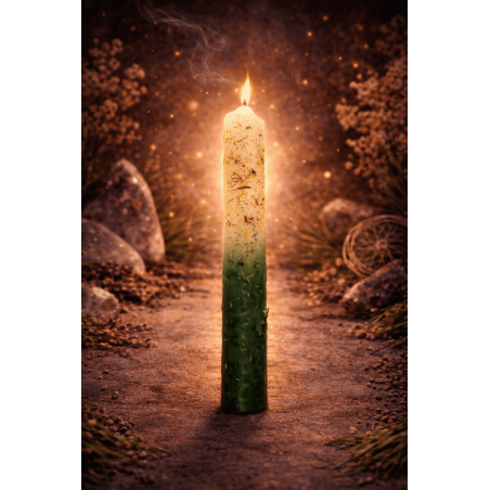 Ritualized Prepared Candle to Open Paths 18cm - To open paths and as a messenger of news