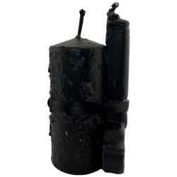 Veló Clau del Poder Treu Maleficis HOSTENATURA - 14x8cm - Espelma Esotèrica Artesanal