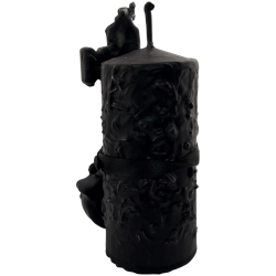 Veló Clau del Poder Treu Maleficis HOSTENATURA - 14x8cm - Espelma Esotèrica Artesanal