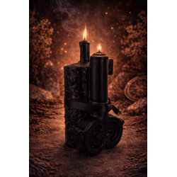 Veló Clau del Poder Treu Maleficis HOSTENATURA - 14x8cm - Espelma Esotèrica Artesanal