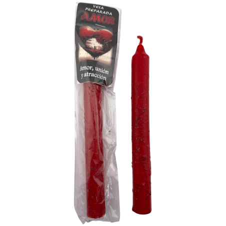 Bougie d'amour rituelle 18 cm - Amour, Union et Attraction