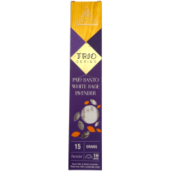 AROMA Räucherstäbchen-Trio Palo Santo, Weißer Salbei und Lavendel - Trio-Serie 1 Schachtel 15gr.