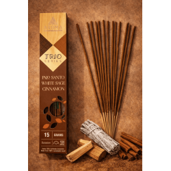 AROMA Trio Incense Palo Santo, White Sage and Cinnamon - Trio Series 1 box 15gr.