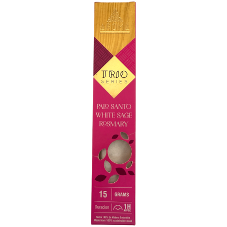 Encens AROMA Trio Palo Santo, Salvia Blanca i Romero - Trio Series 1 paquet 15gr.