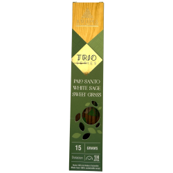 AROMA Trio Incense Palo Santo, White Sage and Sweet Grass - Trio Series 1 box 15gr.