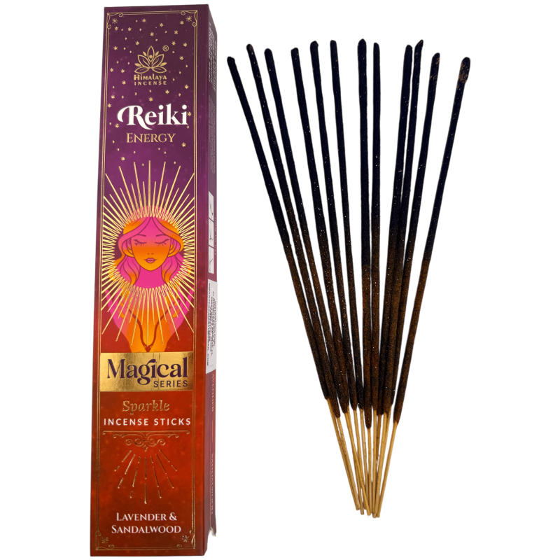 Tămâie Energetică Reiki Seria Magică Tămâie Himalaya - Cutie de 25g de Tămâie Masala cu Lavandă și Lemn de Santal-Tămâie Masala Himalaya din seria magică-HOSTENATURA