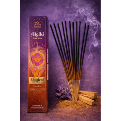 Incenso Energético Reiki Série Mágica Himalaya - Caixa de 25g de Incenso Masala com Lavanda e Sândalo