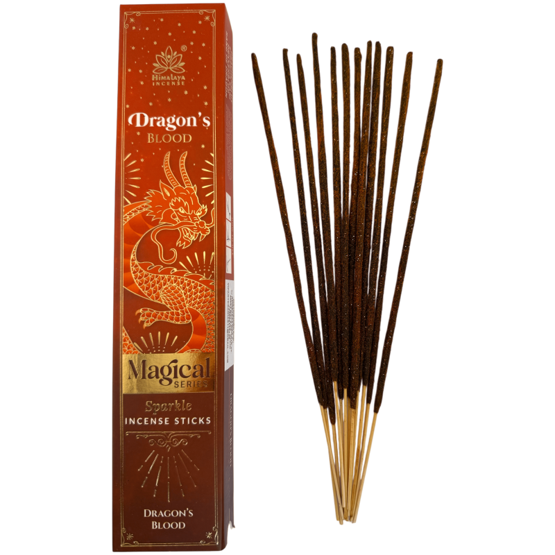 Encens Sang de Dragon Série Magique Himalaya - Boîte de 25 g d'encens Masala-Encens Masala Himalaya de la série Magical-HOSTENATURA
