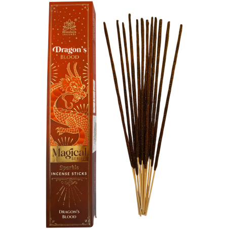 Tămâie Sânge de Dragon Seria Magică Tămâie Himalaya - Cutie de 25g de tămâie Masala