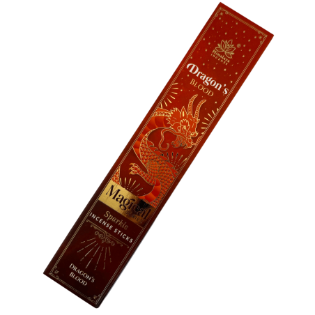 Drachenblut-Räucherstäbchen, Magische Serie Himalaya-Räucherstäbchen – 25g Schachtel Masala-Räucherstäbchen