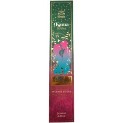Incenso Himalaia da Série Mágica Kamasutra - Caixa de 25g de Incenso Masala de Jasmim e Rosa