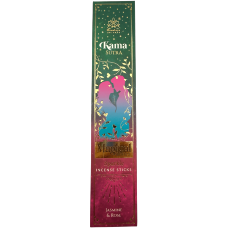 Encens Himalaya de la gamme Kamasutra Magical Series - Boîte de 25 g d'encens masala au jasmin et à la rose