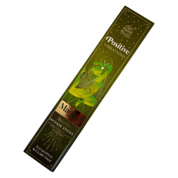 Tămâie Positive Vibrations Seria Magică Tămâie Himalaya - Cutie de 25g de tămâie Masala cu Eucalipt și Salvie
