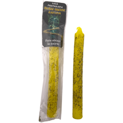 Vela ritualizada para atrair sorte dupla, 18cm - Para atrair sorte