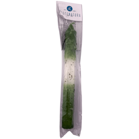 Candela preparata ritualizzata con ruta, sale e alloro 18 cm - Purificazione, protezione e purificazione energetica