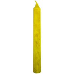 Vela ritualística de enxofre de 18 cm - Limpa pensamentos e emoções negativas.