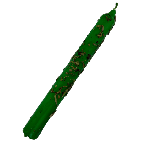 Vela ritualizada de mandrágora 18cm - Proteção, limpeza, fertilidade e amor.