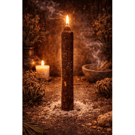 Ritualisierte Kerze Rose von Jericho 18 cm – Hoffnung, persönliche Veränderung, Glück und Schutz