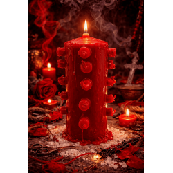 Red Candle with 21 Wicks - Removes Love-Related Spells and Binding Spells...