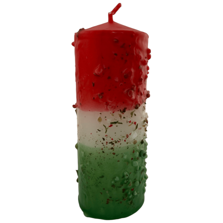 Rue, Salt and Pepper Herbal Candle - Esoteric Candle 14x6cm - Deep Cleansing, Protection and Shielding