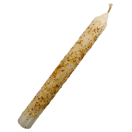 Rytualna świeca czosnkowa 18 cm - Przyciąga dobro i odpycha zło, ochrona.
