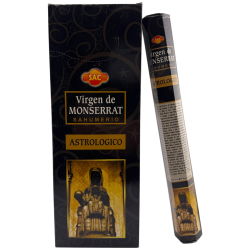 SAC Incense Virgin of Montserrat - Box of 6 hexagonal packs of 20 sticks each, 120 incense sticks
