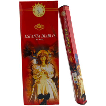 SAC Devil-Scaring Incense - Box of 6 hexagonal packs of 20 sticks each, 120 incense sticks