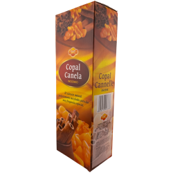 Encens à la cannelle SAC Copal - Boîte de 6 paquets hexagonaux de 20 bâtonnets chacun, soit 120 bâtonnets d'encens
