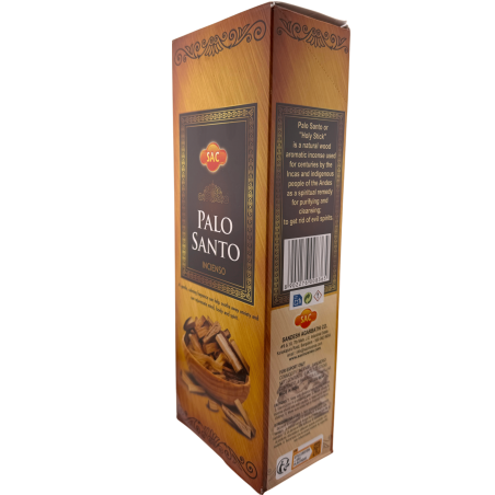 Tămâie SAC Palo Santo - Cutie cu 6 pachete hexagonale a câte 20 de bețișoare fiecare, 120 de bețișoare parfumate