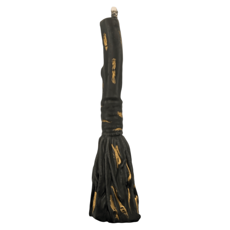 Spirituelle Reinigungskerze in Besenform – zum Wegfegen negativer Energien, 13 cm.