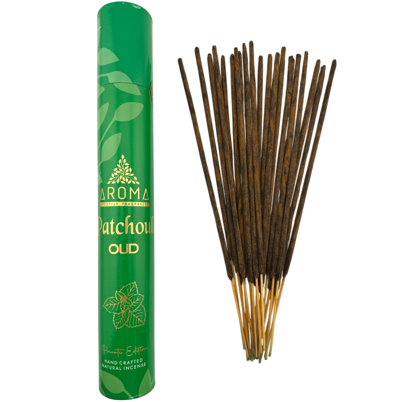 Incienso Árabe Pachuli OUD Private Edition Aroma Fragrances - 40gr. incienso masala-Inciensos OUD Árabes Private Edition AROMA Fragrances-HOSTENATURA