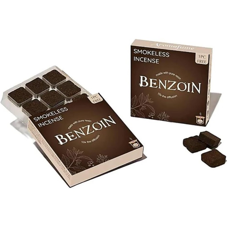 Cărămizi AROMA FUME cu benzoin - 9 cărămizi - 40gr.-Cărămizi de tămâie Aromafume-HOSTENATURA