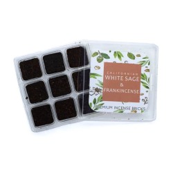 AROMAFUME White Sage and Frankincense Bricks - 9 bricks - 40g.