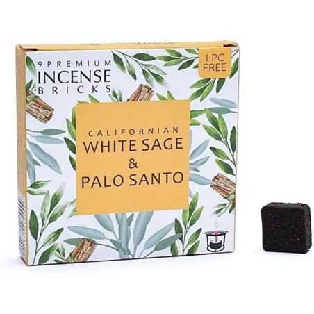 Aromafume Witte Salie en Palo Santo Bakstenen - 9 stenen - 40 gram.