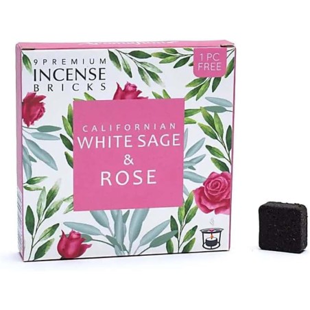 AROMAFUME White and Pink Sage Bricks - 9 bricks - 40gr.