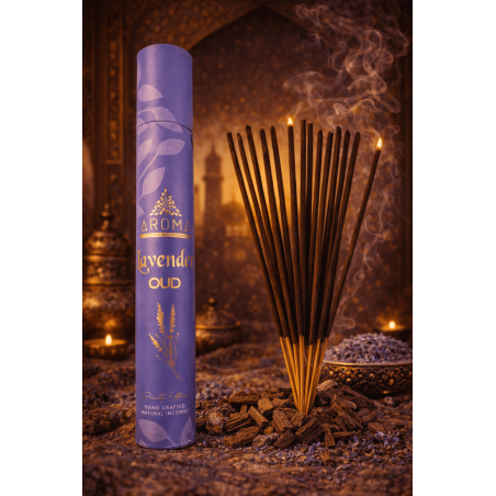 アラビアンインセンス ラベンダー ウード プライベートエディション アロマフレグランス - 40g マサラインセンス