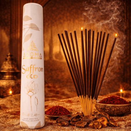 Kadzidło Arabian Incense Saffron OUD Private Edition Aroma Fragrances - 40 g kadzidła masala