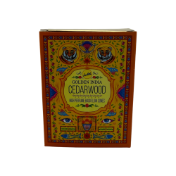 SREE VANI Gouden Indiase Ceder Backflow Wierookkegels - Pak van 10 blackflow kegels