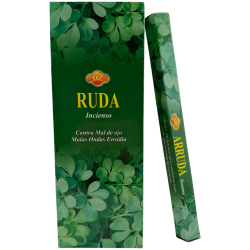 Incienso SAC Ruda - Caja de 6 paquetes hexagonales de 20 barritas 120 barritas de incienso