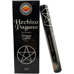 SAC Pagan Spell Incense - Doos met 6 zeshoekige verpakkingen van elk 20 stokjes, 120 wierookstokjes in totaal.