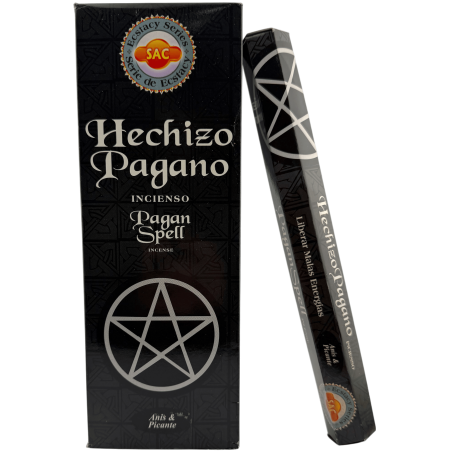 SAC Pagan Spell Incense - Schachtel mit 6 sechseckigen Packungen à 20 Stäbchen, 120 Räucherstäbchen